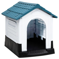 hundehus 57x68x66 cm polypropylen blå