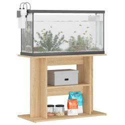 akvariebord 80x35x60 cm konstrueret træ sonoma-eg