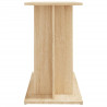akvariebord 80x35x60 cm konstrueret træ sonoma-eg