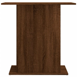akvariebord 75x36x72,5 cm konstrueret træ brun egetræsfarve