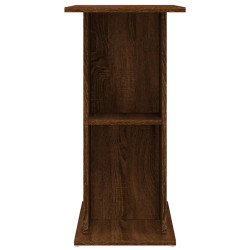 akvariebord 75x36x72,5 cm konstrueret træ brun egetræsfarve
