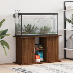 akvariebord 101x41x58 cm konstrueret træ brun egetræsfarve