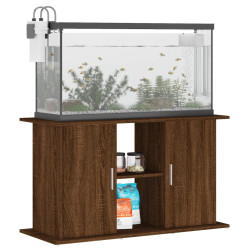 akvariebord 101x41x58 cm konstrueret træ brun egetræsfarve