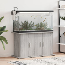 akvariebord 101x41x58 cm konstrueret træ grå sonoma-eg