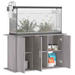 akvariebord 101x41x58 cm konstrueret træ grå sonoma-eg