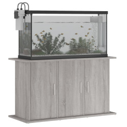 akvariebord 101x41x58 cm konstrueret træ grå sonoma-eg
