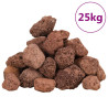 vulkanske sten 25 kg 3-5 cm rød