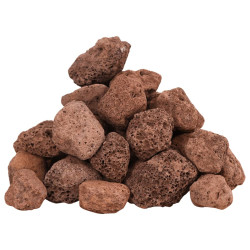 vulkanske sten 25 kg 3-5 cm rød