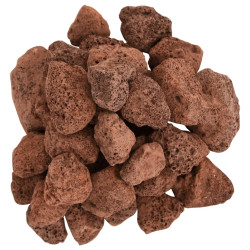 vulkanske sten 25 kg 3-5 cm rød