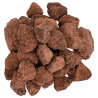 vulkanske sten 25 kg 3-5 cm rød