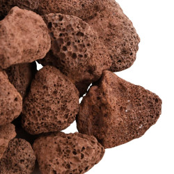 vulkanske sten 25 kg 3-5 cm rød