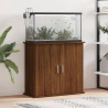 akvariebord 81x36x73 cm konstrueret træ brun egetræsfarve