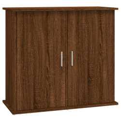 akvariebord 81x36x73 cm konstrueret træ brun egetræsfarve