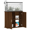 akvariebord 81x36x73 cm konstrueret træ brun egetræsfarve