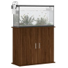 akvariebord 81x36x73 cm konstrueret træ brun egetræsfarve