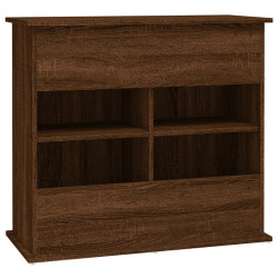 akvariebord 81x36x73 cm konstrueret træ brun egetræsfarve