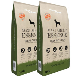 tørfoder til hunde 2 stk. Maxi Adult Essence Beef&Chicken 30 kg