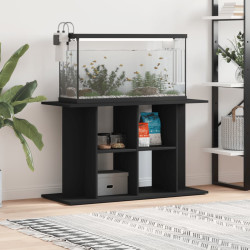 akvariebord 100x40x60 cm konstrueret træ sort