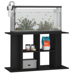 akvariebord 100x40x60 cm konstrueret træ sort