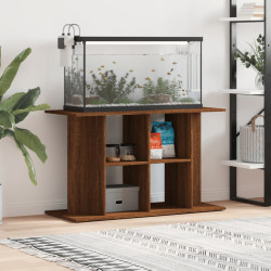 akvariebord 100x40x60 cm konstrueret træ brun egetræsfarve