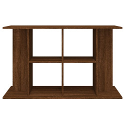 akvariebord 100x40x60 cm konstrueret træ brun egetræsfarve
