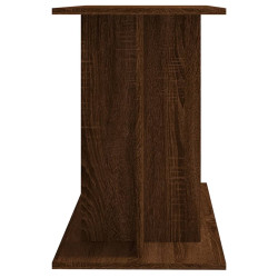 akvariebord 100x40x60 cm konstrueret træ brun egetræsfarve