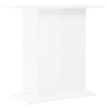 akvariebord 75x36x72,5 cm konstrueret træ hvid højglans