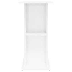akvariebord 75x36x72,5 cm konstrueret træ hvid højglans