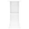 akvariebord 75x36x72,5 cm konstrueret træ hvid højglans