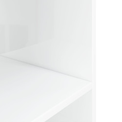akvariebord 75x36x72,5 cm konstrueret træ hvid højglans