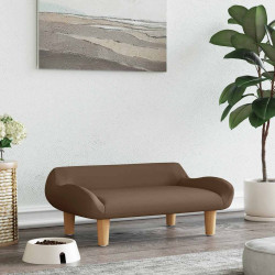 hundeseng 70x40x24 cm stof brun