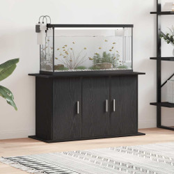 akvariebord 101x41x58 cm konstrueret træ sort egetræsfarve