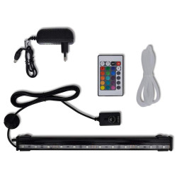 LED-undervandslampe til akvarie 32 cm boblefunktion RGB-farver