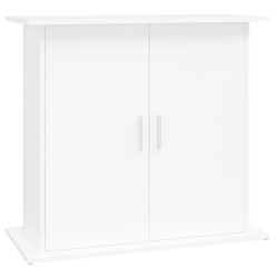 akvariebord 81x36x73 cm konstrueret træ hvid