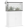 akvariebord 81x36x73 cm konstrueret træ hvid