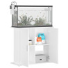 akvariebord 81x36x73 cm konstrueret træ hvid