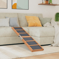 hunderampe 120x30 cm massivt fyrretræ grøn