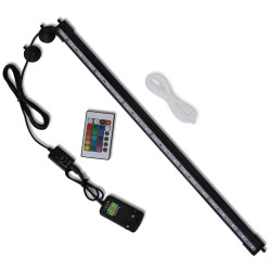 LED-akvarielampe med boblefunktion 56,5 cm RGB-farver