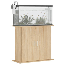 akvariebord 81x36x73 cm konstrueret træ sonoma-eg
