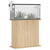 akvariebord 81x36x73 cm konstrueret træ sonoma-eg