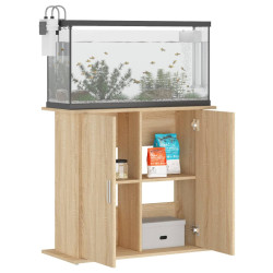 akvariebord 81x36x73 cm konstrueret træ sonoma-eg