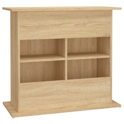 akvariebord 81x36x73 cm konstrueret træ sonoma-eg