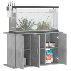 akvariebord 101x41x58 cm konstrueret træ betongrå