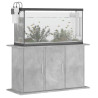 akvariebord 101x41x58 cm konstrueret træ betongrå